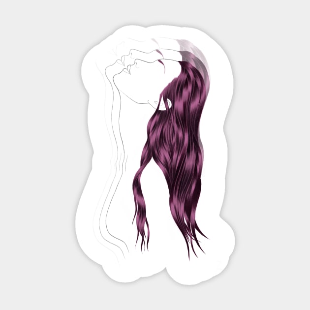 Hair Sticker by Zdenucha